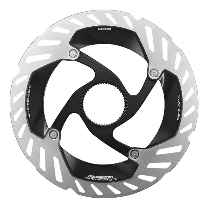 Disco Rotor Shimano Rt- Cl900 Ice Tech Centerlock 160mm Gris/negro