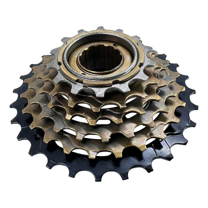 Pacha 6 Velocidades Sunrace M2a 14-28 + Cadena Kmc X8  Marrón Oscuro