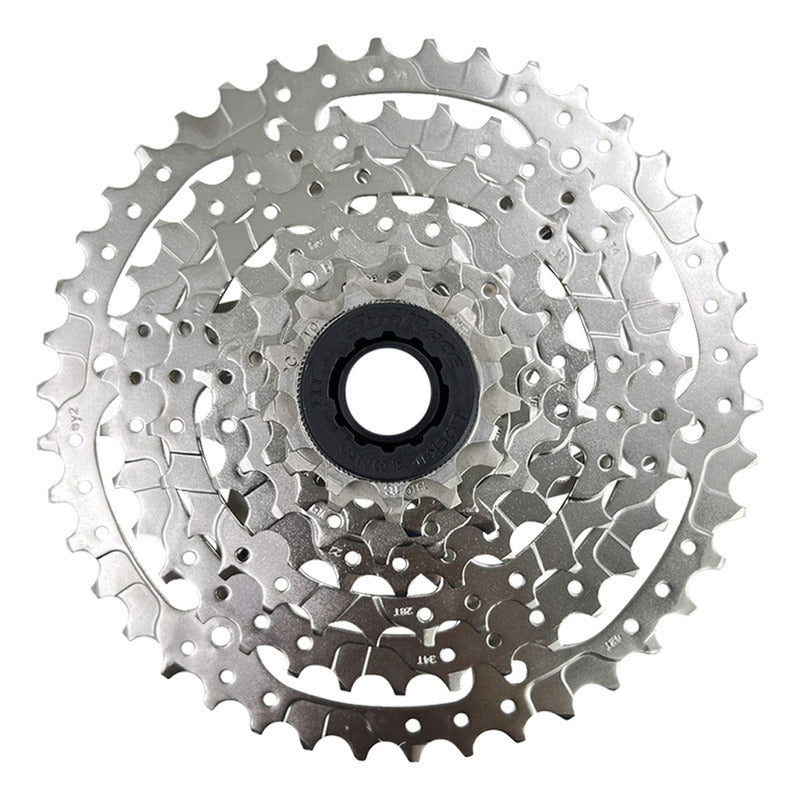 Pacha Casete Sunrace 8 Velocidades 11-42 Mtb Cadena Kmc Z8 Plateado