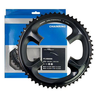 Plato Coronilla 53 T Shimano Ultegra R8000 Biplato 11v Ruta Negro