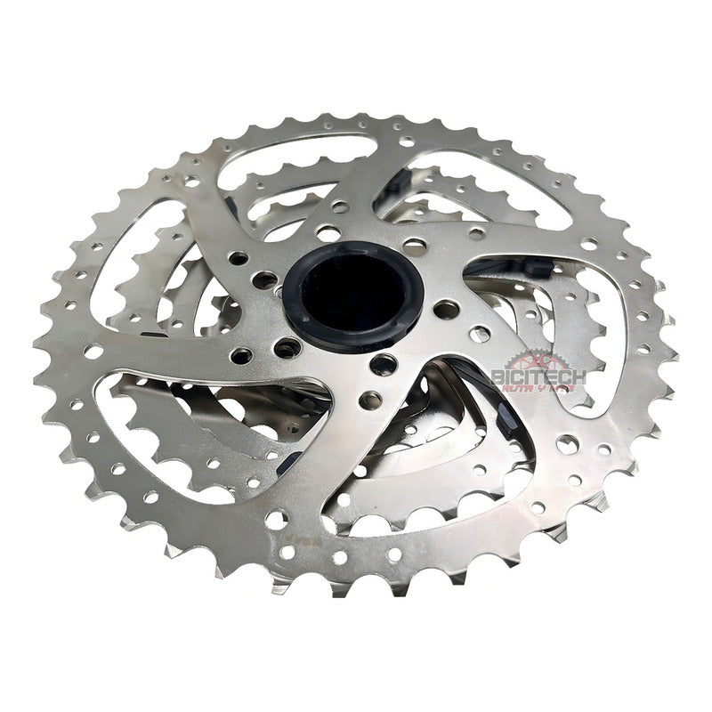 Cassette Sunrace M680 8 Velocidades 11-42t Plateado Para Mtb