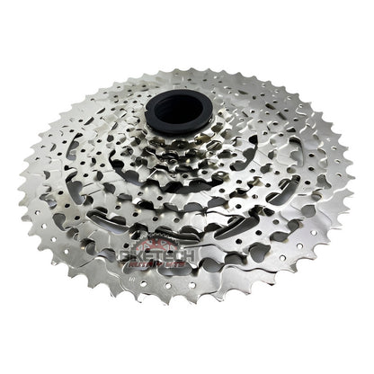 Pacha 9 Velocidades Cassette Sunrace M983 11-50 Bicicleta Cantidad Máxima De Dientes 50 Cantidad Mínima De Dientes 11 Color Gris