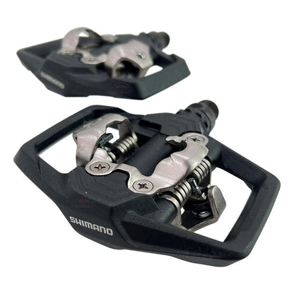 Pedales Bicicleta Mtb Shimano Me 700 Doble Cara Incluyen Calas Sm Sh51 Negro Nocturno