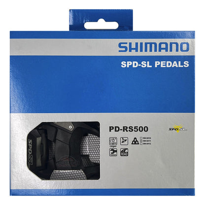 Pedales Bicicleta Ruta Shimano Rs500 Calas Chocles Sh11 Negro