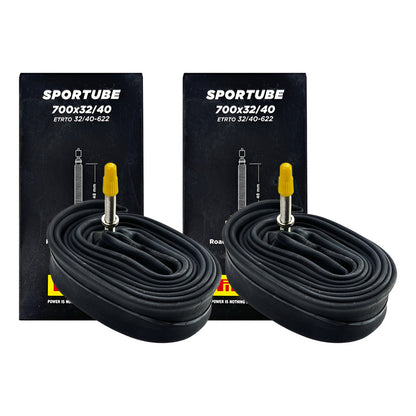 2 Neumáticos Ruta Pirelli Sportube Gravel 700x32/40c Fv 48mm Presta