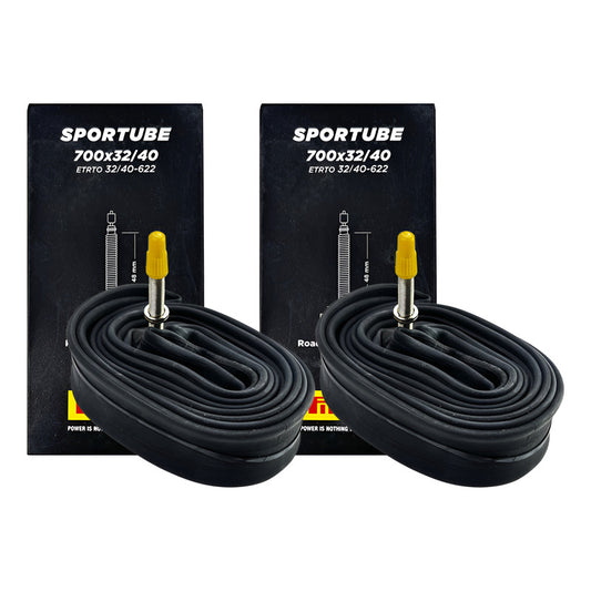 2 Neumáticos Ruta Pirelli Sportube Gravel 700x32/40c Fv 48mm Presta