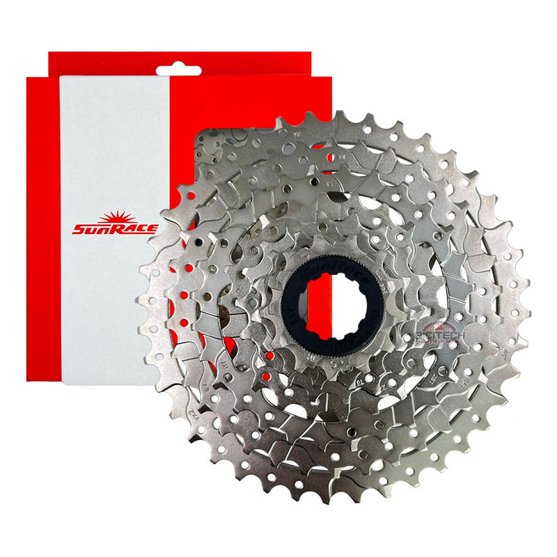 Pacha 8 Velocidades Sunrace M68 11-40 Cassette Mtb - Plateado - 11 - 40