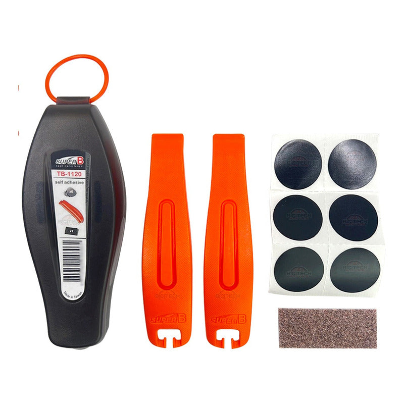 Kit De Parches Super B Tb 1120 Autoadhesivos Negro