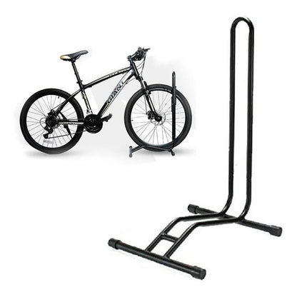 2 Soportes De Piso Para Cualquier Bicicleta En Acero Negro
