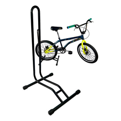 Soporte De Piso Para Cualquier Bicicleta En Acero Negro