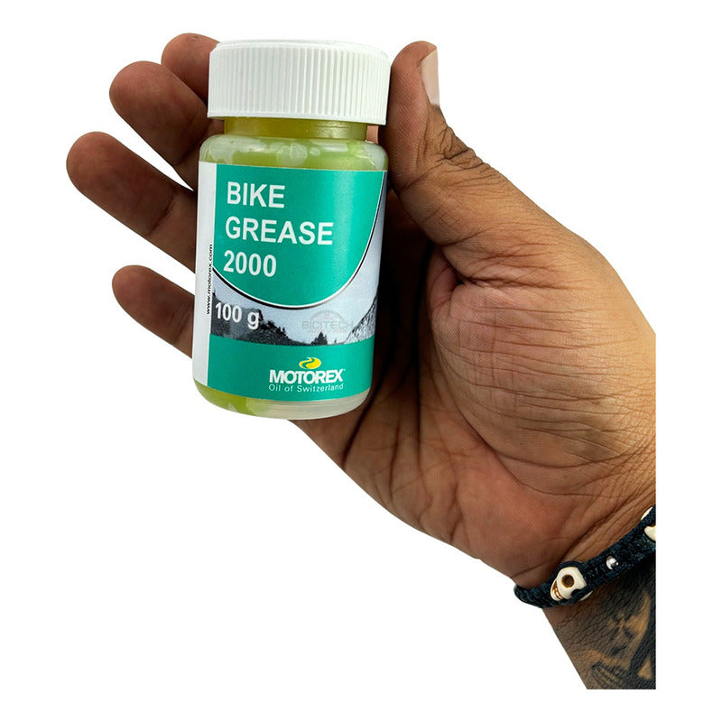 Grasa Motorex Fett 2000 Larga Duración 100gr Verde Neón