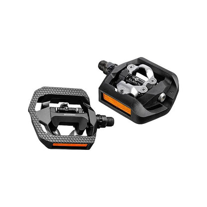 Pedales Doble Propósito Shimano T421 Clickr Con Calas Mtb Color Negro Nocturno