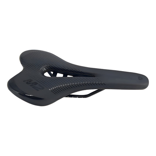 Sillín Antiprostatico Gw M2 Para Bicicleta De Mtb / Ruta Negro 25.5 Cm 14.2 Cm