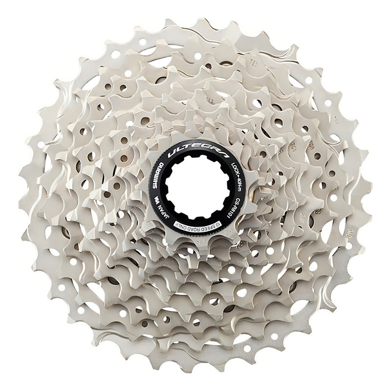Cassette Pacha Shimano Ruta Ultegra R8100 12 Vel 11-34 - Gris - 11 - 34 Plateado