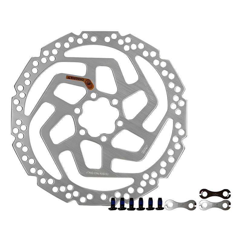 Disco Rotor Shimano Rt26 6 Tornillos 180mm Plateado