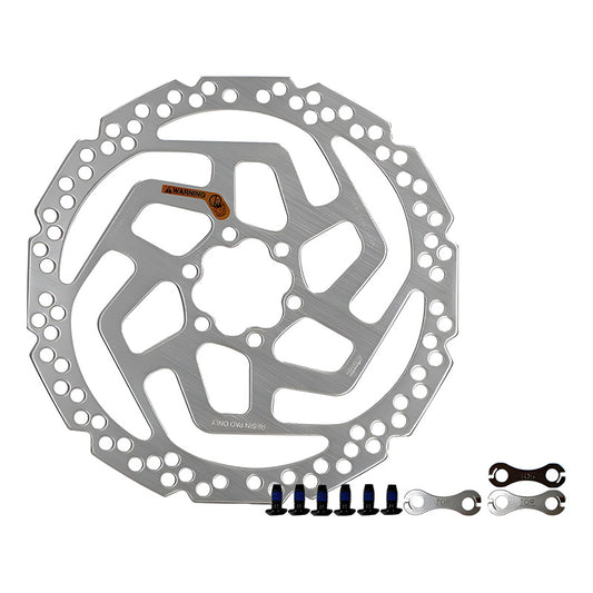 Disco Rotor Shimano Rt26 6 Tornillos 180mm Plateado