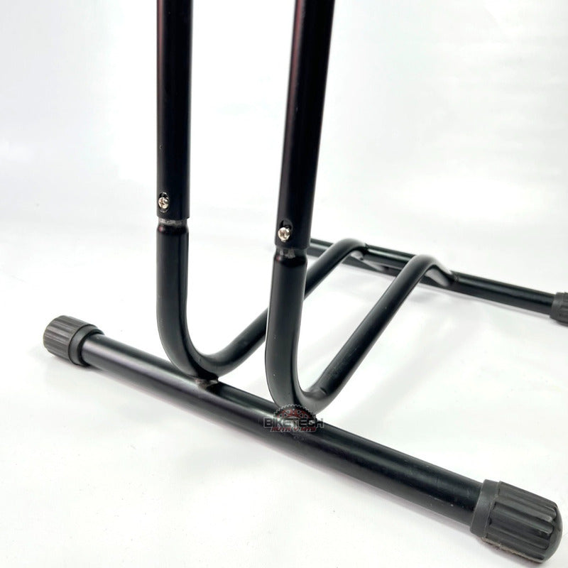 2 Soportes De Piso Para Cualquier Bicicleta En Acero Negro