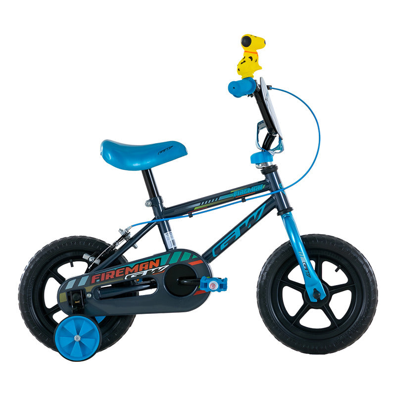 Bicicleta Bmx Niño Niña Rin 12 Gw Fireman Ruedas Auxiliares