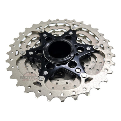 Pacha 10 Vel. Sunrace Ms1 11-34 Ruta + Cadena Kmc X10 Plateado