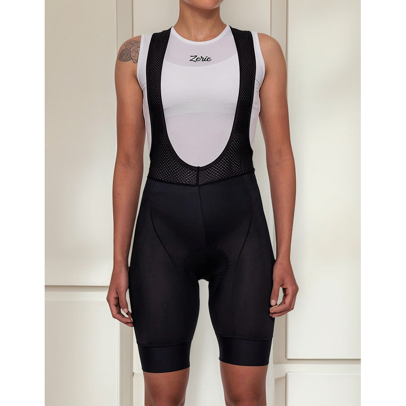 Licra Pantaloneta Con Badana Ciclismo Zerie Mujer Tirantas