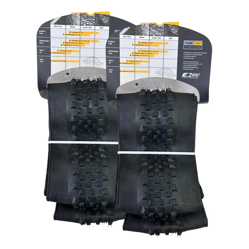 2 Llantas Bicicleta Mtb Continental Crossking 29x2.3 Tubelss Negro