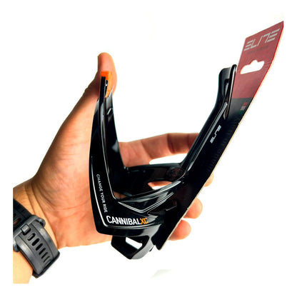 Porta Caramañola Elite Cannibal Xc Negro/naranja Ciclismo Negro-naranja