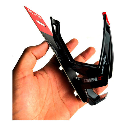 Porta Caramañola Elite Cannibal Xc Negro/ Rojo Ciclismo