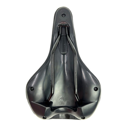 Sillín Antiprostático Spark Negro Con Gel Para Bicicleta Ruta O Mtb 155mm 26.5 Cm 15.5 Cm