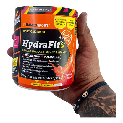 Hidratante En Polvo Named Sport Hydrafit 400g + Bidón