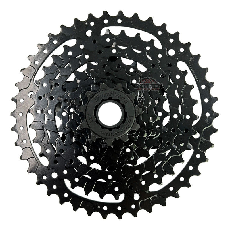 Pacha 8 Velocidades Sunrace M680. 11-42 + Cadena Sunrace M84 Negro 11 42