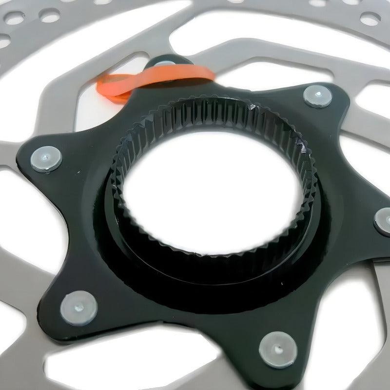 Disco Rotor De Freno Shimano Rt10 180mm Center Lock Color Plateado Plata