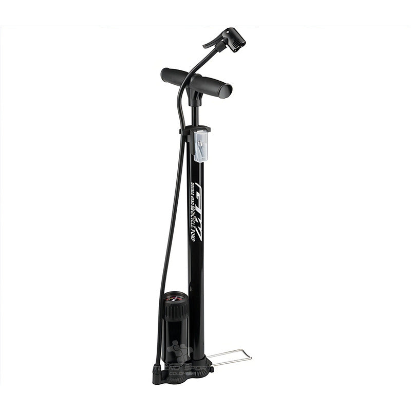 Inflador Bomba De Piso Gw Manómetro 160 Psi Doble Válvula Ruta Mtb