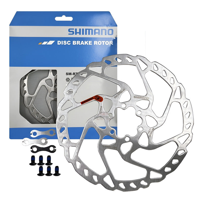 Disco Rotor Shimano 6 Tornillos Sm-rt66 De 180mm Slx/deore Plateado