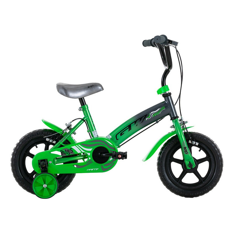 Bicicleta Niño Rin 12 Gw Bugs Doble Freno Con Auxiliar