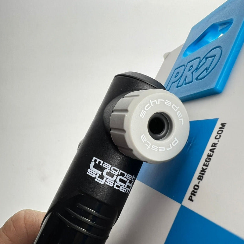 Bomba Inflador Pro Bicicletas Ruta Mtb 120 Psi+soporte  Negro