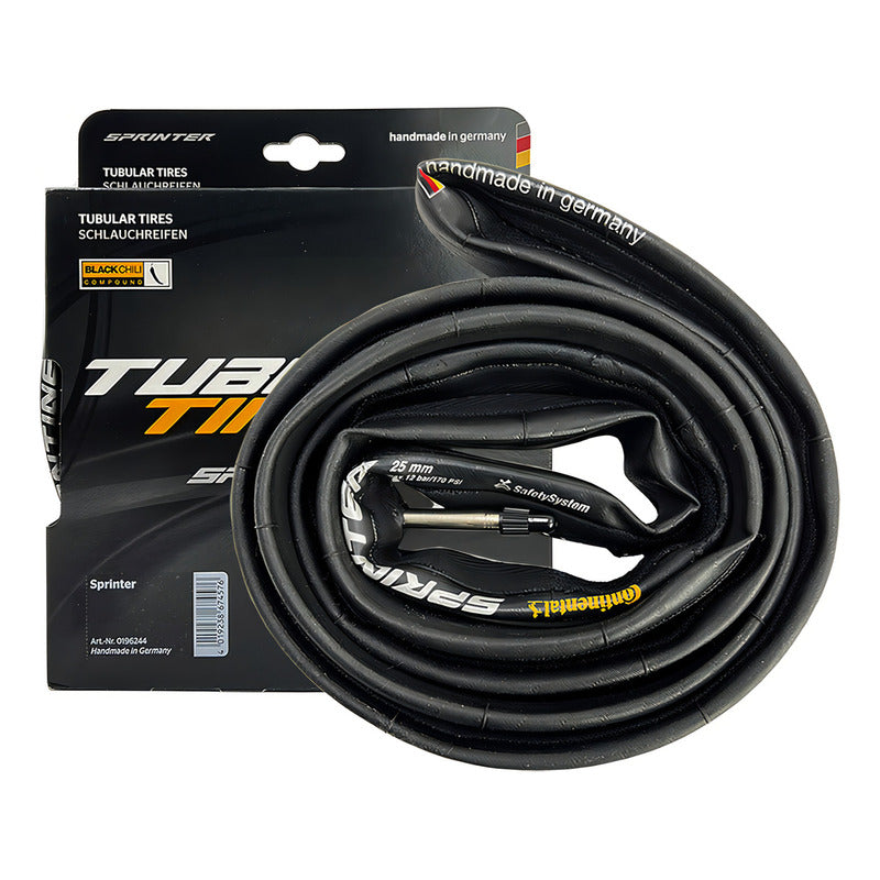Tubular Para Ruta 28x25 Continental Sprinter Premium Negro