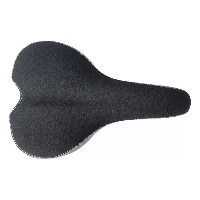 Silla De Bicicleta En Gel Confort Plus Gw Ancho 170 Mm Color Gris Con Negro Largo 260 Mm