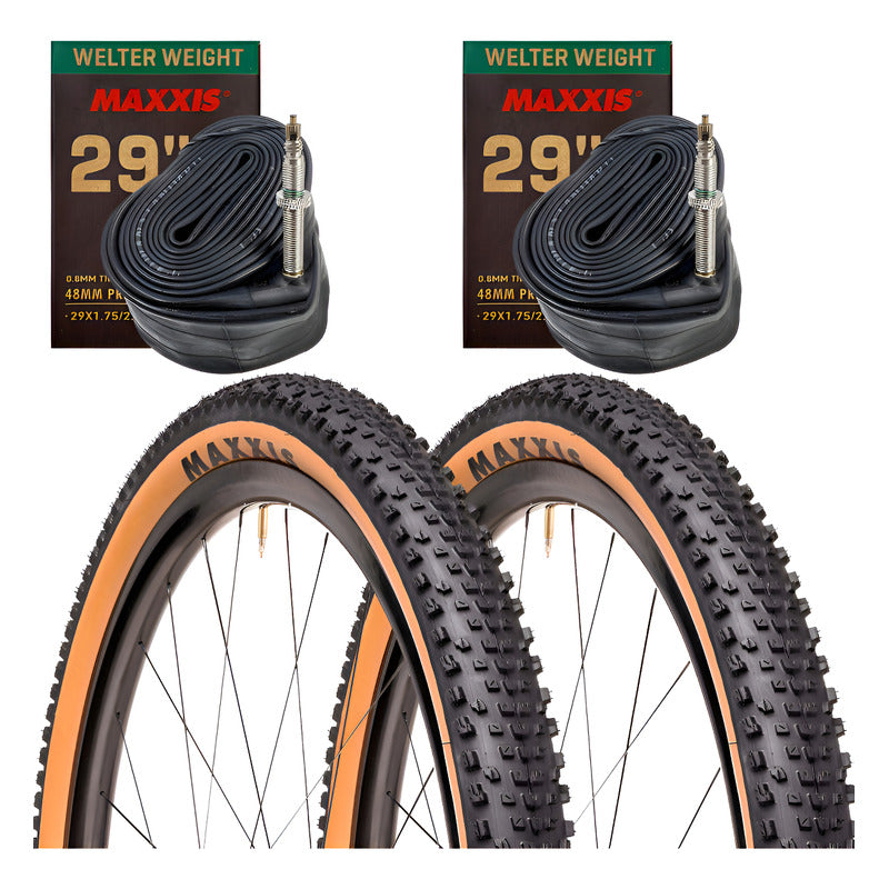 Kit Llantas Maxxis 29 Rekon Race 29x2.25+ Neumático Maxxis Marrón