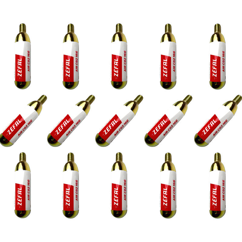 15 Cartuchos Pipeta De Aire Comprimido De 16gr Co2 Dorado