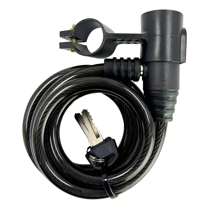 Candado Para Bicicleta Gw Xt507 Cable Con Llave 10x1500mm Negro