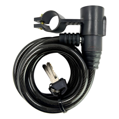 Candado Para Bicicleta Gw Xt507 Cable Con Llave 10x1500mm Negro