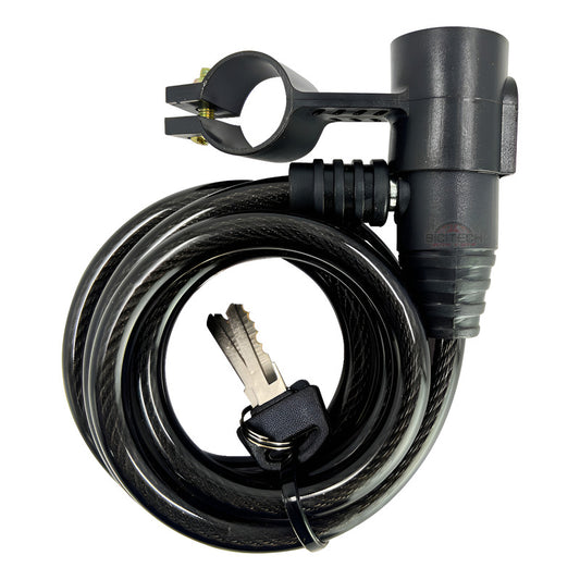 Candado Para Bicicleta Gw Xt507 Cable Con Llave 10x1500mm Negro