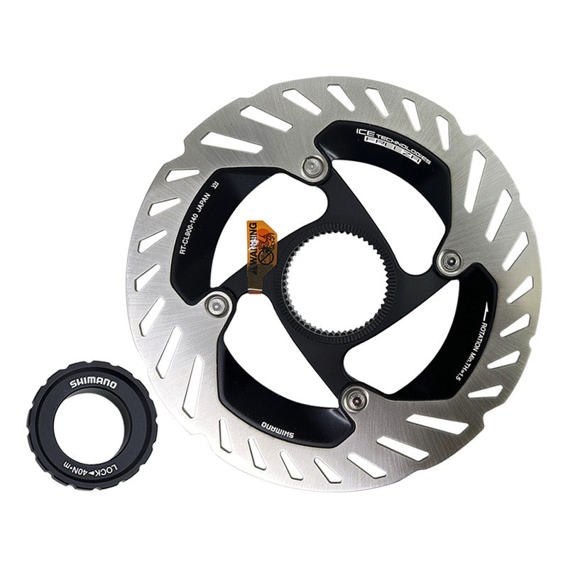 Disco Rotor Shimano Rt- Cl900 Ice Tech Centerlock 140mm Color Plateado