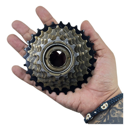 Pacha De Rosca Sunrace M2a 6 Velocidades 14-28 Dientes Mtb Marrón