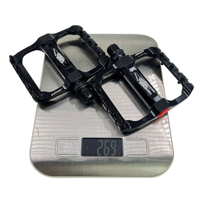 Pedales Bmx Enlee Mod 506 Aluminio Flat Negro