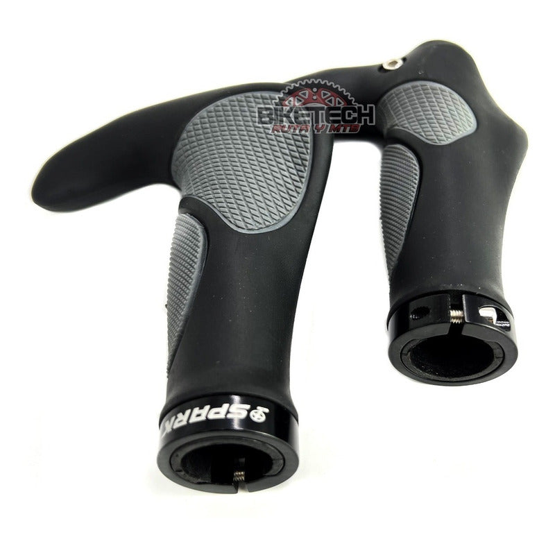 Mangos De Bicicleta Mtb Spark Ergonómicos Soporte Seguridad Negro