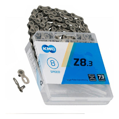 Pacha Y Cadena 8 Velocidades Sunrace R86 11-28 Ruta + Kmc Z8 11 28 Plateado