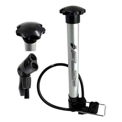 Bomba Inflador Aire Gw Moto Y Bicicleta 120 Psi Ruta Y Mtb Plateado