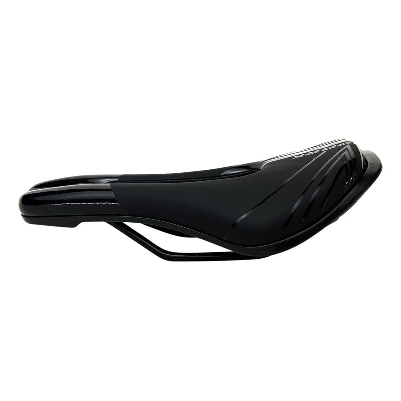 Sillín Antiprostatico Gel Spark Negro Para Bicicleta Mtb Y Ruta 142mm