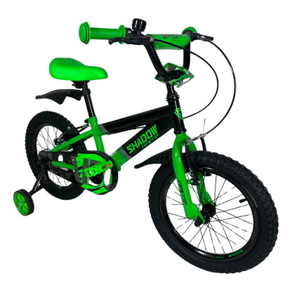 Bicicleta Gw Shadow 16 Niño Niña Ruedas Auxiliares Infantil